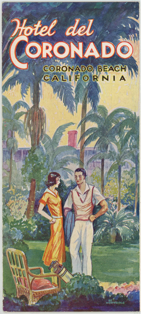Hotel Del Coronado, Coronado Beach California, c. 1929. Folding brochure
